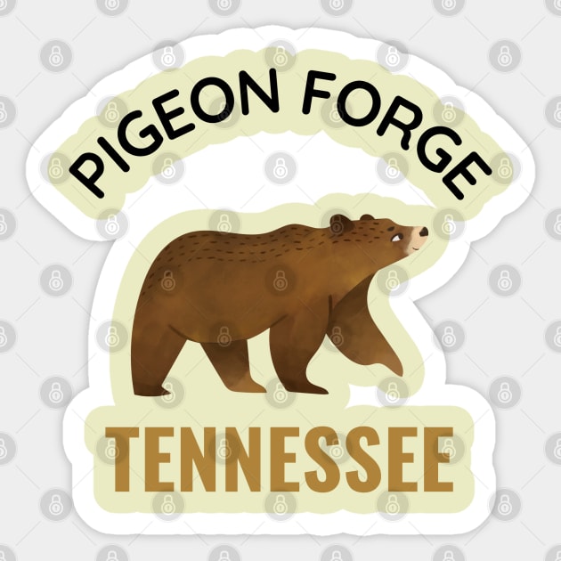 Pigeon Forge Tennessee Sticker by Pixel Threads 